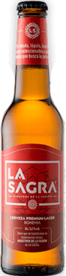 Spedizione Gratuita | Scatola da 12 unità Birra La Sagra Spagna Bottiglietta 20 cl