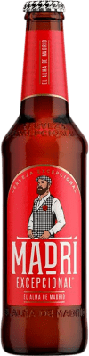 Beer 24 units box Madrí Excepcional Lager 33 cl