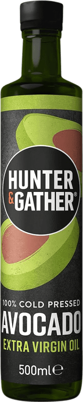 免费送货 | 食用油 Hunter & Gather Aguacate Virgen Extra sin Refinar 英国 瓶子 Medium 50 cl