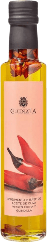 Envío gratis | Aceite de Oliva La Chinata Virgen Extra Guindilla España Botellín 25 cl