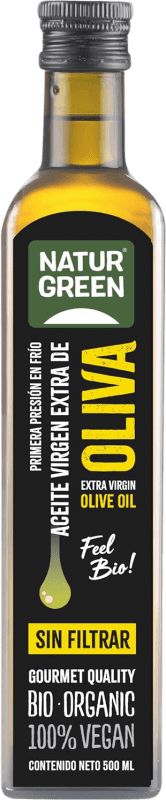 18,95 € Envío gratis | Aceite de Oliva Natur Green Virgen Extra Bio Botella Medium 50 cl