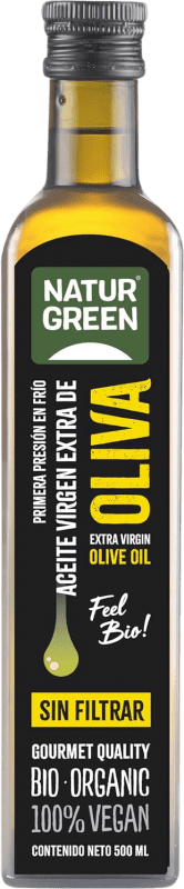 Spedizione Gratuita | Olio d'Oliva Natur Green Virgen Extra Bio Spagna Biologico Bottiglia Medium 50 cl