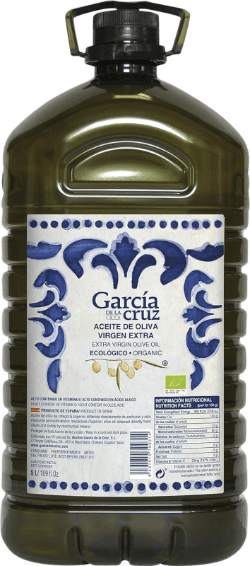 Envio grátis | Azeite de Oliva García de la Cruz AOVE Virgem Extra Espanha Organic — Bio Garrafão 5 L PET