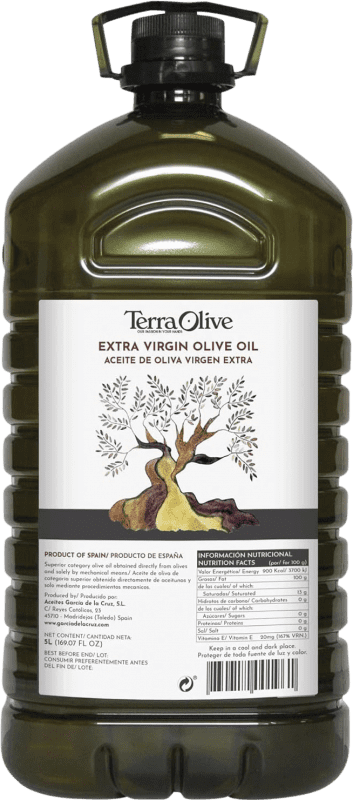 62,95 € | Оливковое масло Terraolive ЭВО Экстра Вирджин Испания Organic — Органический Канистра 5 L