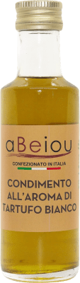 Spedizione Gratuita | Olio d'Oliva aBeiou Virgen Extra Trufa Blanca Artesano Italia Bottiglia Miniatura 10 cl