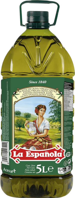 Envoi gratuit | Huile d'Olive La Española Virgen Extra Espagne Carafe 5 L