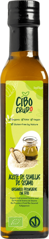 Envío gratis | Aceite Vegetal Cibo Crudo Virgen Italia Bio — Biológico Botellín 25 cl Sésamo