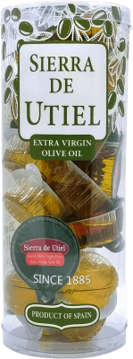 Olivenöl 25 Einheiten Box De las Heras Sierra de Utiel Virgen Extra Einzeldosen 1 cl