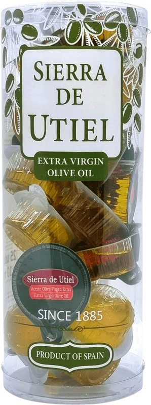 Spedizione Gratuita | Scatola da 25 unità Olio d'Oliva De las Heras Sierra de Utiel EVO Extra Vergine Comunità Valenciana Spagna Monodose 1 cl
