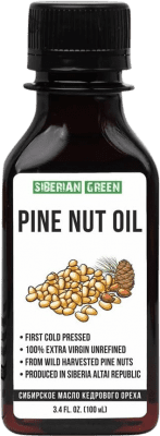 Spedizione Gratuita | Olio da Cucina Siberian Green Nuez de Pino Siberiano Virgen Extra Russia Biologico Bottiglia Miniatura 10 cl