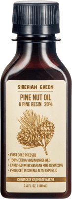 Envio grátis | Óleo de Cozinha ‎Siberian Green Piñón Siberiano Virgen Extra Federação Russa Garrafa Miniatura 10 cl