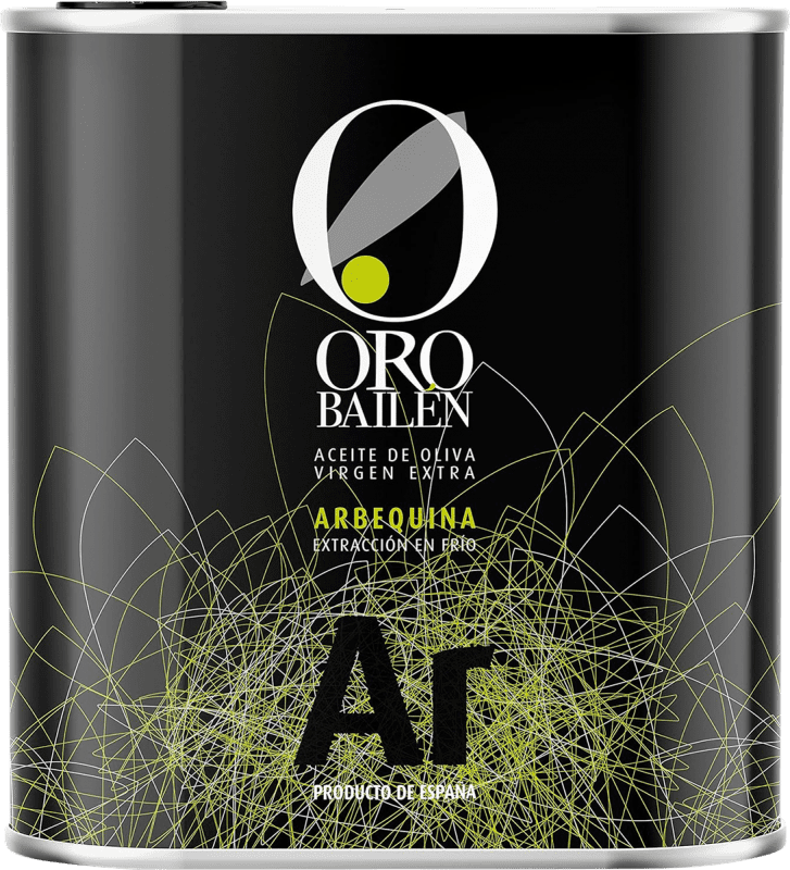 Spedizione Gratuita | Olio d'Oliva Oro Bailén Spagna Arbequina Lattina Speciale 2,5 L