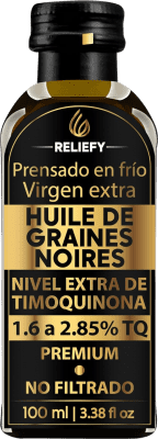 Aceite de Cocina Reliefy. Comino Negro Botellín Miniatura 10 cl