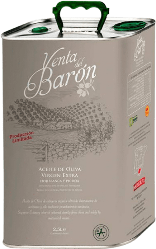 97,95 € | Оливковое масло Venta del Barón. Virgen Extra D.O.P. Priego de Córdoba Андалусия Испания Picual, Hojiblanca Жестяная банка 2,5 L