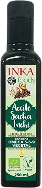 Envoi gratuit | Huile de Cuisson Inkafoods. Sacha Inchi Bio Pérou Petite Bouteille 25 cl