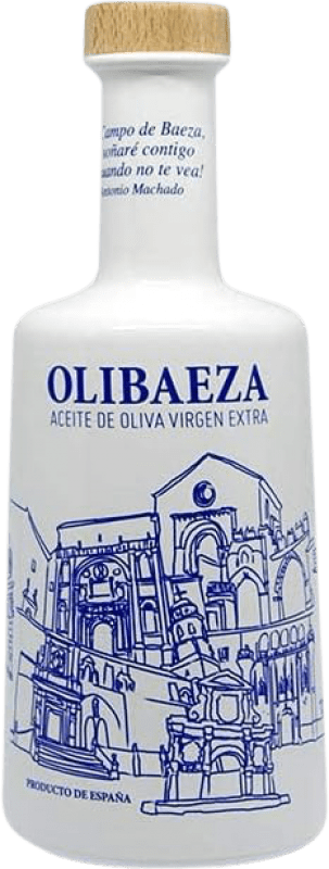 Spedizione Gratuita | Olio d'Oliva Olibaeza Patrimonio Blue — Edizione Blu, Premium, EVO Extra Vergine Spagna Picual Bottiglia Medium 50 cl