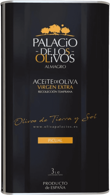 Envio grátis | Azeite de Oliva Olivapalacios Virgen Extra Espanha Picual Lata Especial 3 L