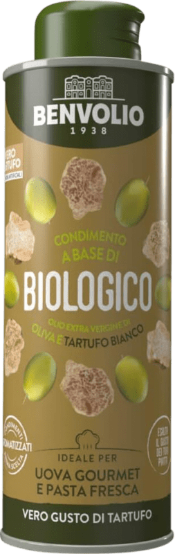 Free Shipping | Olive Oil Benvolio 1938 EVOO Extra Virgin Italy Eco — Organic Small Bottle 25 cl Tartufo — Truffle
