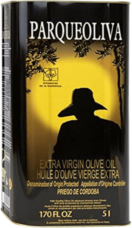 免费送货 | 橄榄油 Almazaras de la Subbética EVOO 特级初榨 西班牙 Hojiblanca, Picuda 大号铁罐 5 L