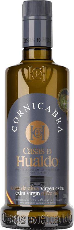 Оливковое масло Casas de Hualdo. Virgen Extra Испания Cornicabra бутылка Medium 50 cl