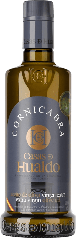 Envio grátis | Azeite de Oliva Casas de Hualdo AOVE Virgem Extra Espanha Cornicabra Garrafa Medium 50 cl