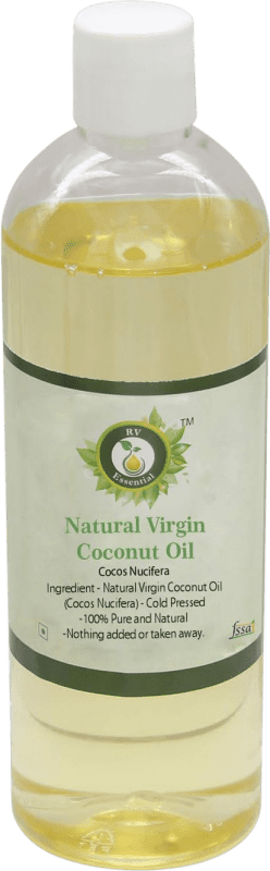 Envoi gratuit | Huile Végétale RV Essential Vierge Inde Mini-Bouteille 10 cl Coconut — Noix de Coco