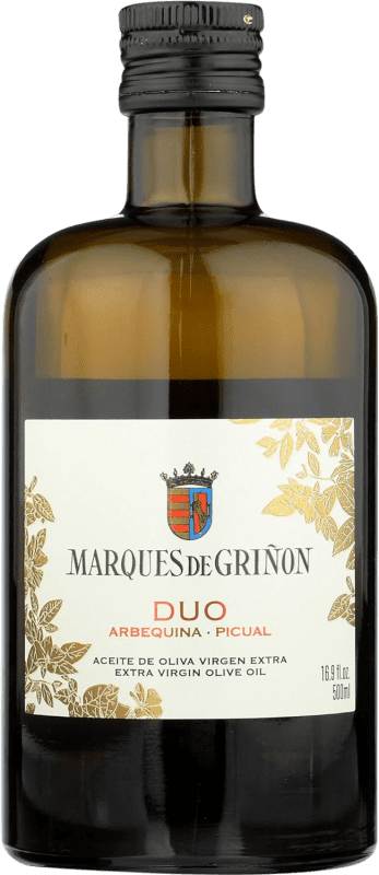 Huile d'Olive Marqués de Griñón Virgen Extra Dúo Arbequina Picual Espagne Picual, Arbequina Bouteille Medium 50 cl