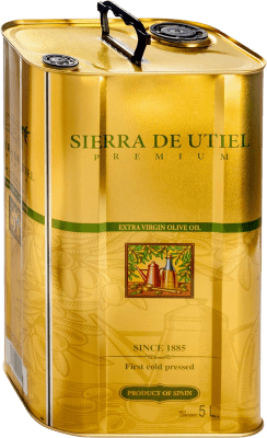 Envoi gratuit | Huile d'Olive De las Heras Sierra de Utiel Premium, HOVE Vierge Extra Communauté valencienne Espagne Canette Spéciale 5 L
