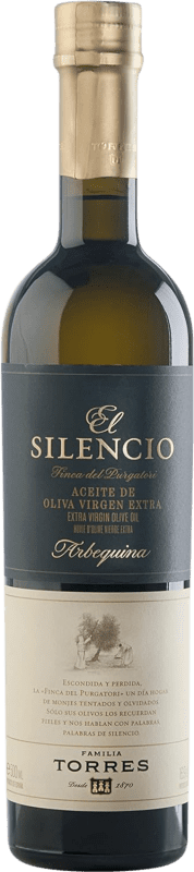 19,95 € Spedizione Gratuita | Olio d'Oliva Familia Torres El Silencio EVO Extra Vergine Bottiglia Medium 50 cl