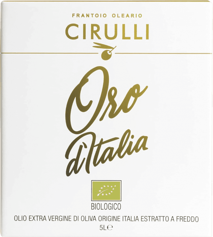 Envío gratis | Aceite de Oliva Frantoio Oleario Cirulli Oro d'Italia AOVE Virgen Extra Italia Organic — Ecológico Bag in Box 5 L