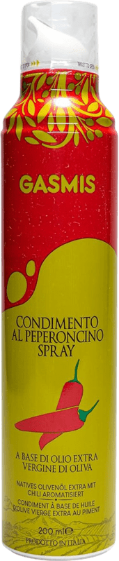Envío gratis | Caja de 2 unidades Aceite de Oliva Gasmis Virgen Extra al Chile Spray Aerosol Italia Botellín 20 cl