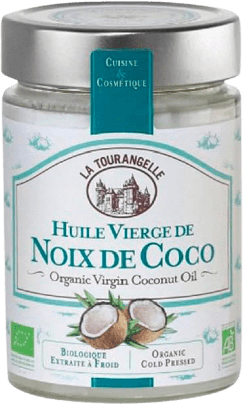 Free Shipping | Vegetable Oil La Tourangelle Noix de Coco Virgin France Bio — Organic Third-Liter Bottle 30 cl
