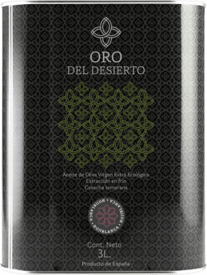 Оливковое масло Oro del Desierto Virgen Extra Hojiblanca Специальная бутылка 3 L