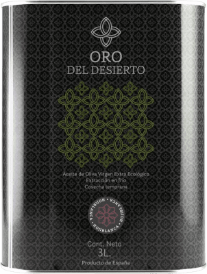 Spedizione Gratuita | Olio d'Oliva Oro del Desierto EVO Extra Vergine Spagna Hojiblanca Lattina Speciale 3 L