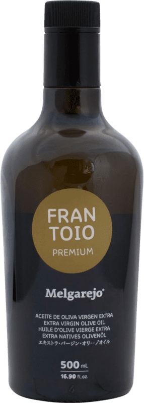 Envoi gratuit | Huile d'Olive Melgarejo Virgen Extra Frantoio Premium Andalousie Espagne Bouteille Medium 50 cl