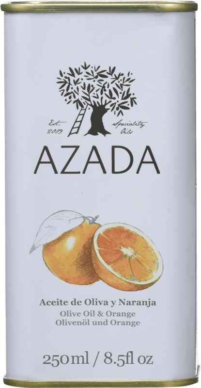 22,95 € Envío gratis | Aceite de Oliva Azada Naranja Botellín 25 cl