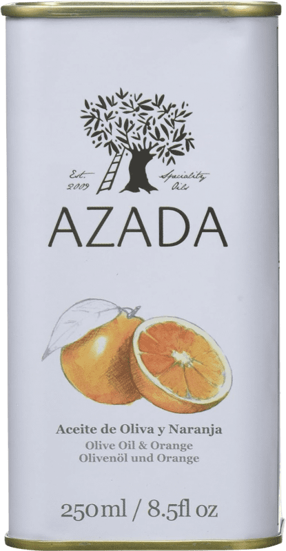 送料無料 | オリーブオイル Azada スペイン 缶 25 cl Naranja — オレンジ