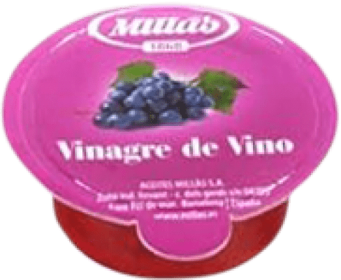 Envoi gratuit | Boîte de 40 unités Vinaigre Millas de Vino Espagne Doses Uniques 1 cl