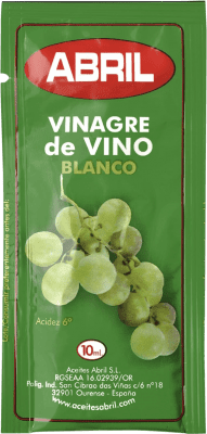 Envio grátis | Caixa de 150 unidades Vinagre Abril Blanco Espanha Doses Únicas 1 cl