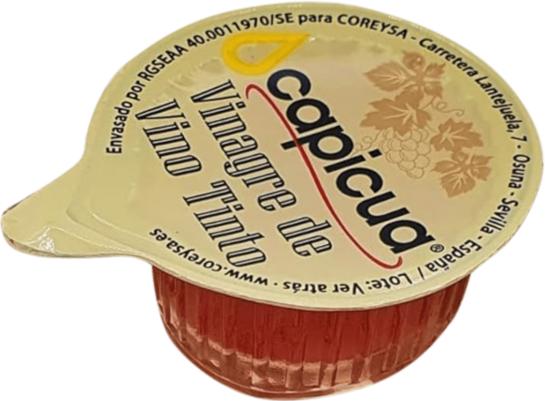 送料無料 | 250個入りボックス 酢 Capicua スペイン 個包装 1 cl Vino — ワイン