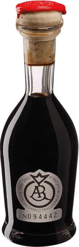 Envío gratis | Vinagre ‎Ferrarini Balsamico Tradizionale Etiqueta Plata I.G.T. Emilia Romagna Italia 16 Años Botellín Miniatura 10 cl