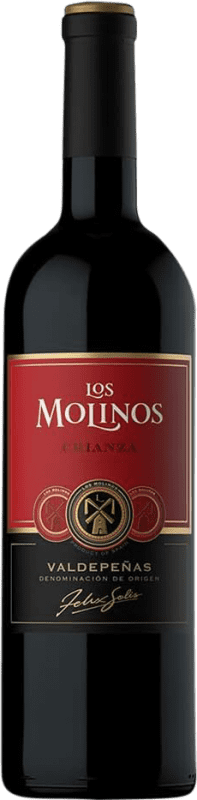 7,95 € 送料無料 | 赤ワイン Los Molinos 高齢者 D.O. Valdepeñas