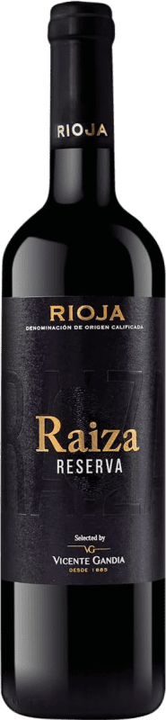 11,95 € Envío gratis | Vino Tinto Raiza Reserva D.O.Ca. Rioja