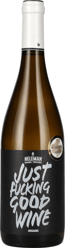 Free Shipping | White wine Neleman Just Fucking Good Wine Organic White Valencian Community Spain Chardonnay 75 cl