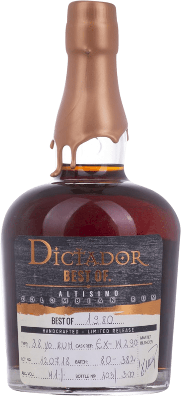 Rum Dictador Best of Altisimo Colômbia 70 cl