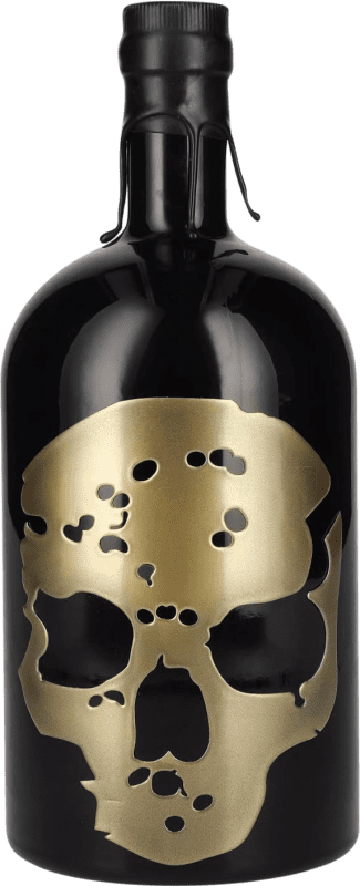 66,95 € Envio grátis | Vodca Ghost Gold Skull Garrafa Especial 1,5 L