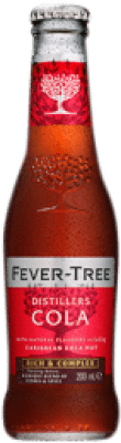 Kostenloser Versand | 4 Einheiten Box Getränke und Mixer Fever-Tree Cola Portugal Kleine Flasche 20 cl