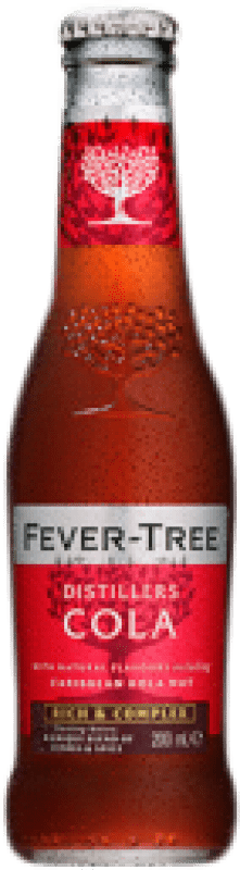 Envio grátis | Caixa de 4 unidades Refrescos e Mixers Fever-Tree Cola Portugal Garrafa Pequena 20 cl