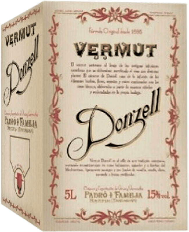 38,95 € Envoi gratuit | Vermouth Padró Donzell Rojo Bag in Box 5 L