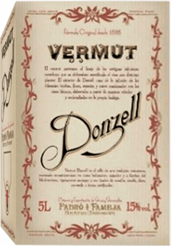 28,95 € | Vermouth Padró Donzell Tinto — Rouge Catalogne Espagne Bag in Box 5 L